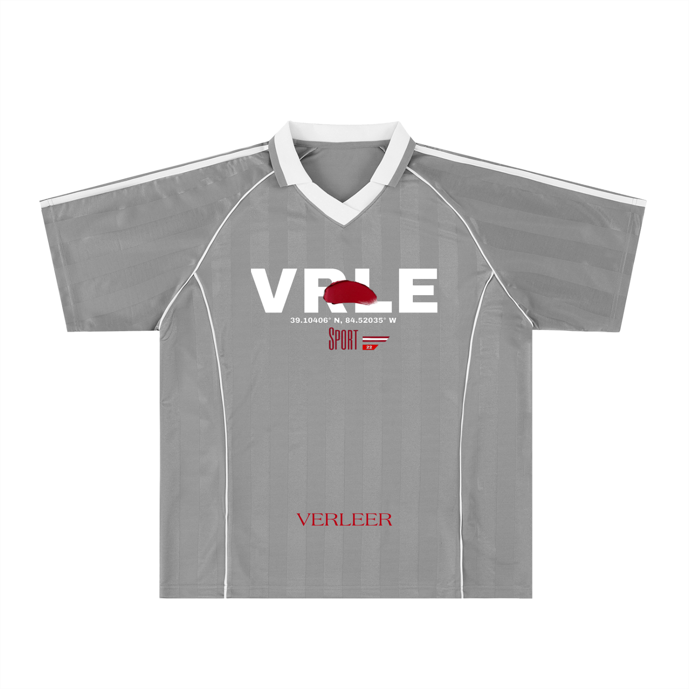 Shadow Stripe Collared Soccer Jersey