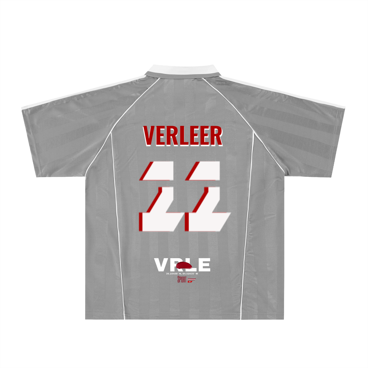 Shadow Stripe Collared Soccer Jersey
