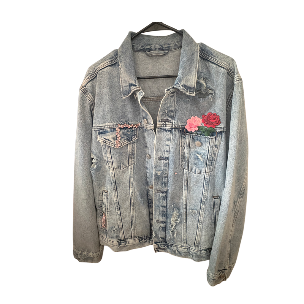 Verleer Floral Denim Jean Jacket