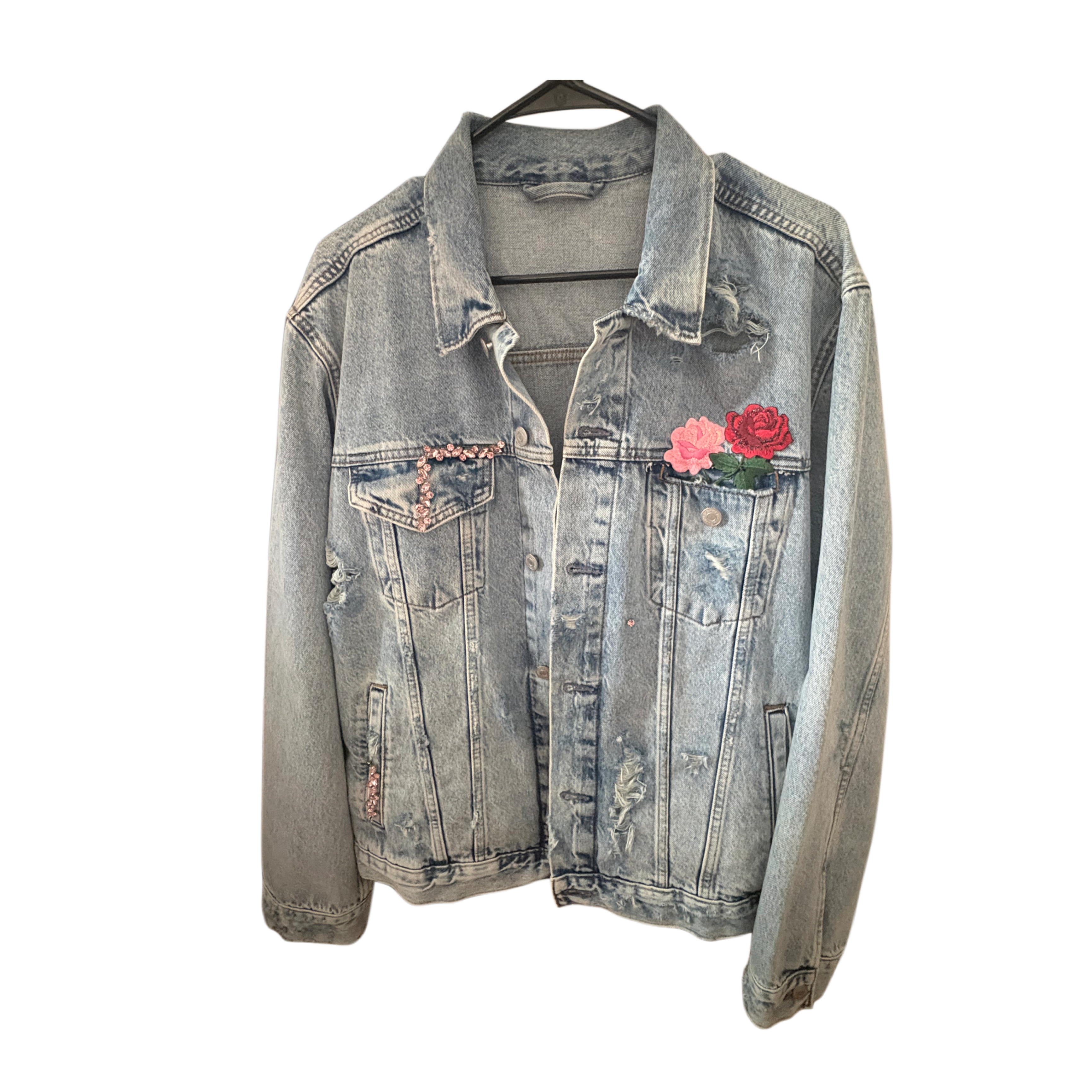 Verleer Floral Denim Jean Jacket