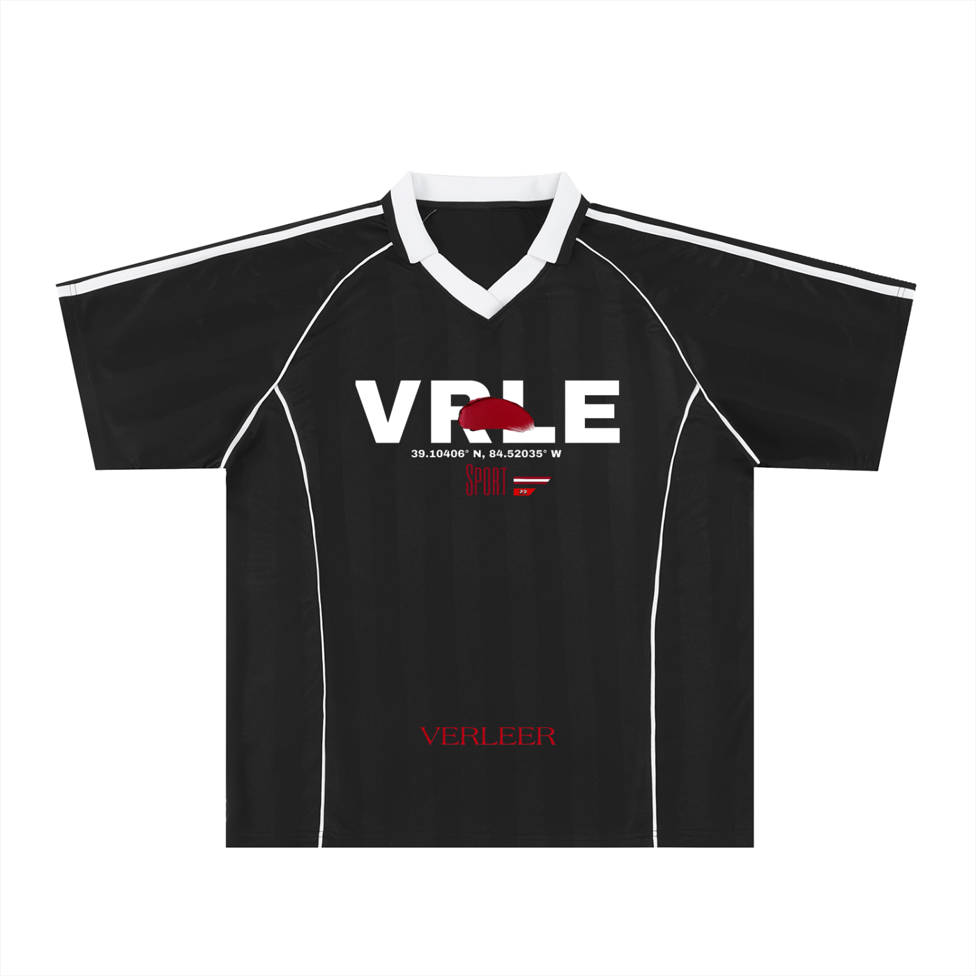 Shadow Stripe Collared Soccer Jersey