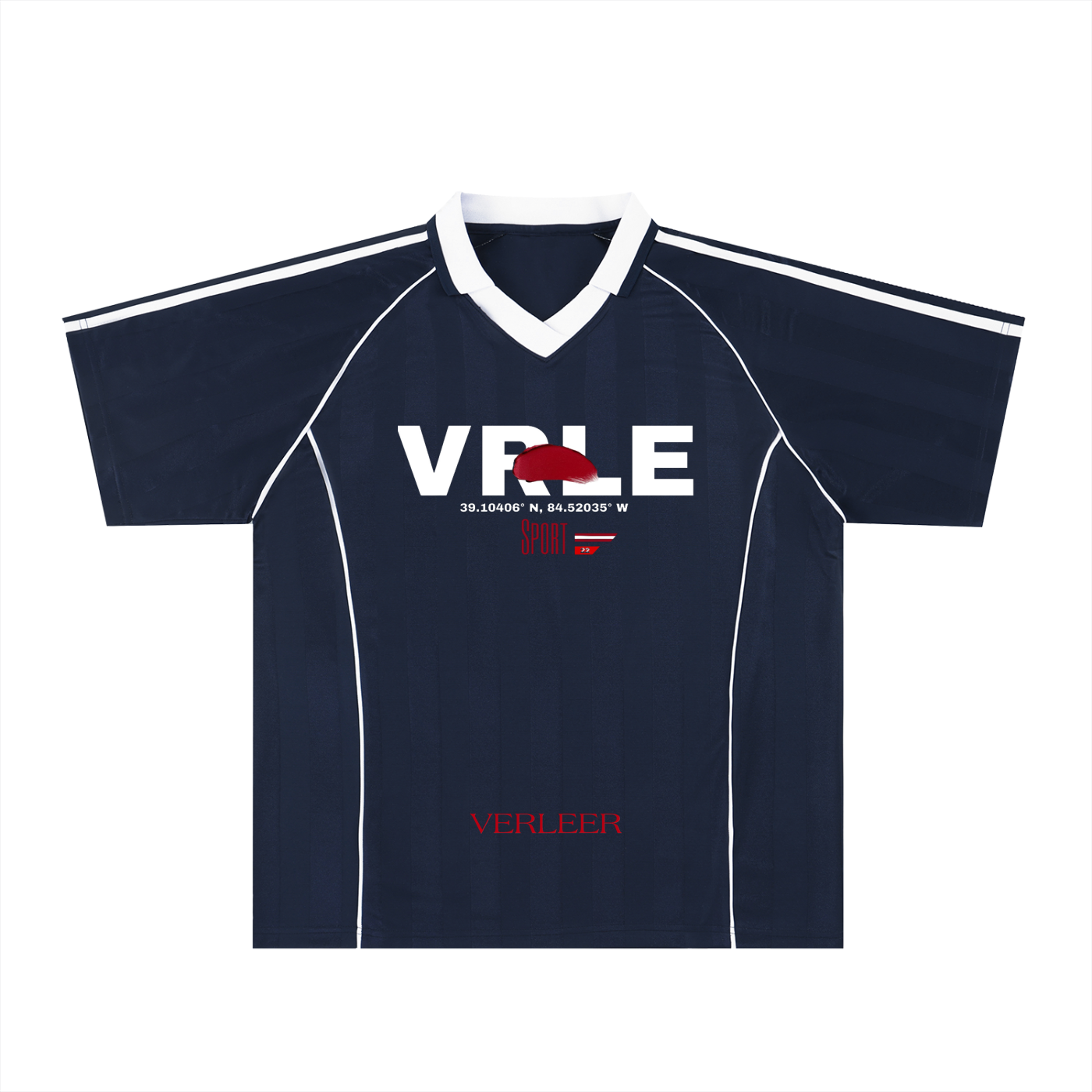 Shadow Stripe Collared Soccer Jersey