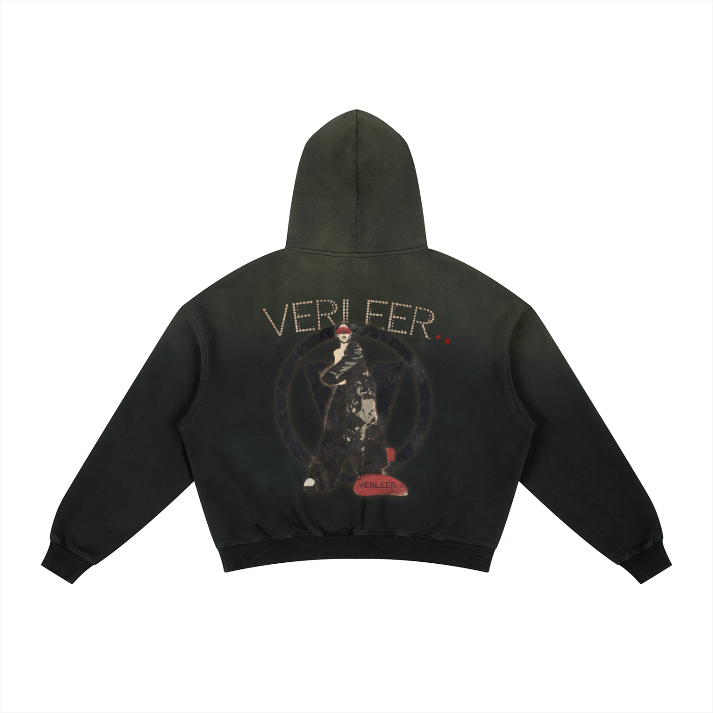 Verleer 'RhiShoot' Sunfade Boxy Fleece Hoodie